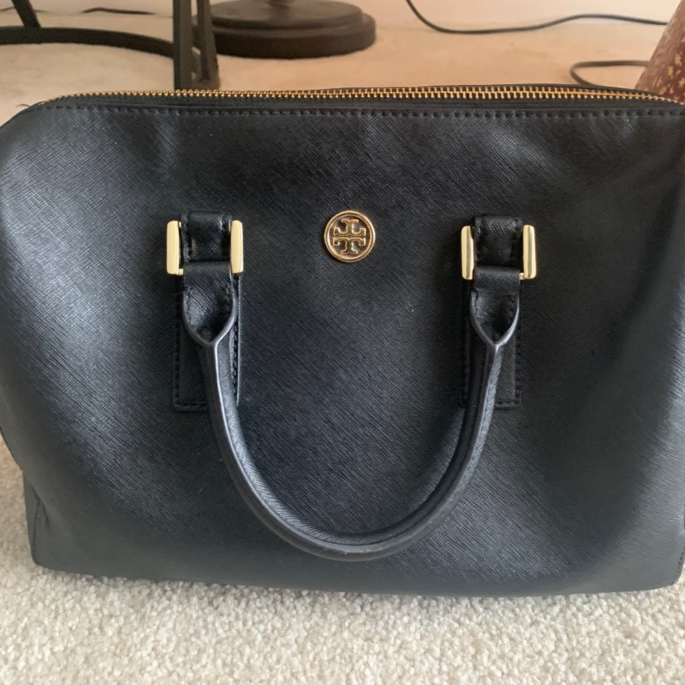 Tory Burch Black Barrel Handbag